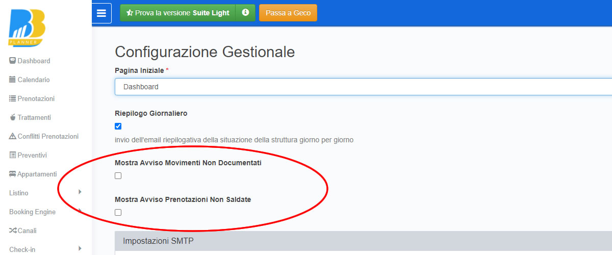 BBPlanner – Gestionale Web B&B Calendario