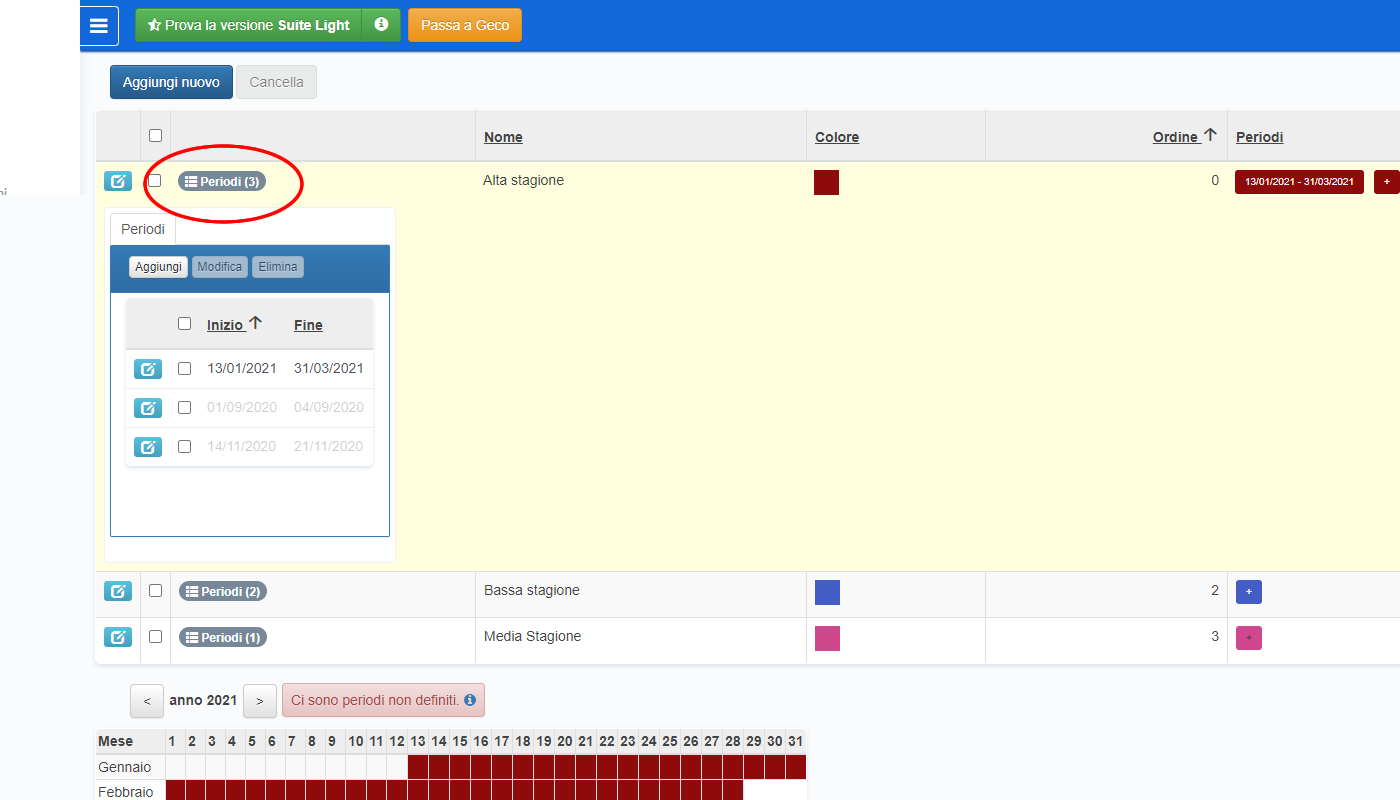 BBPlanner – Gestionale Web B&B Calendario