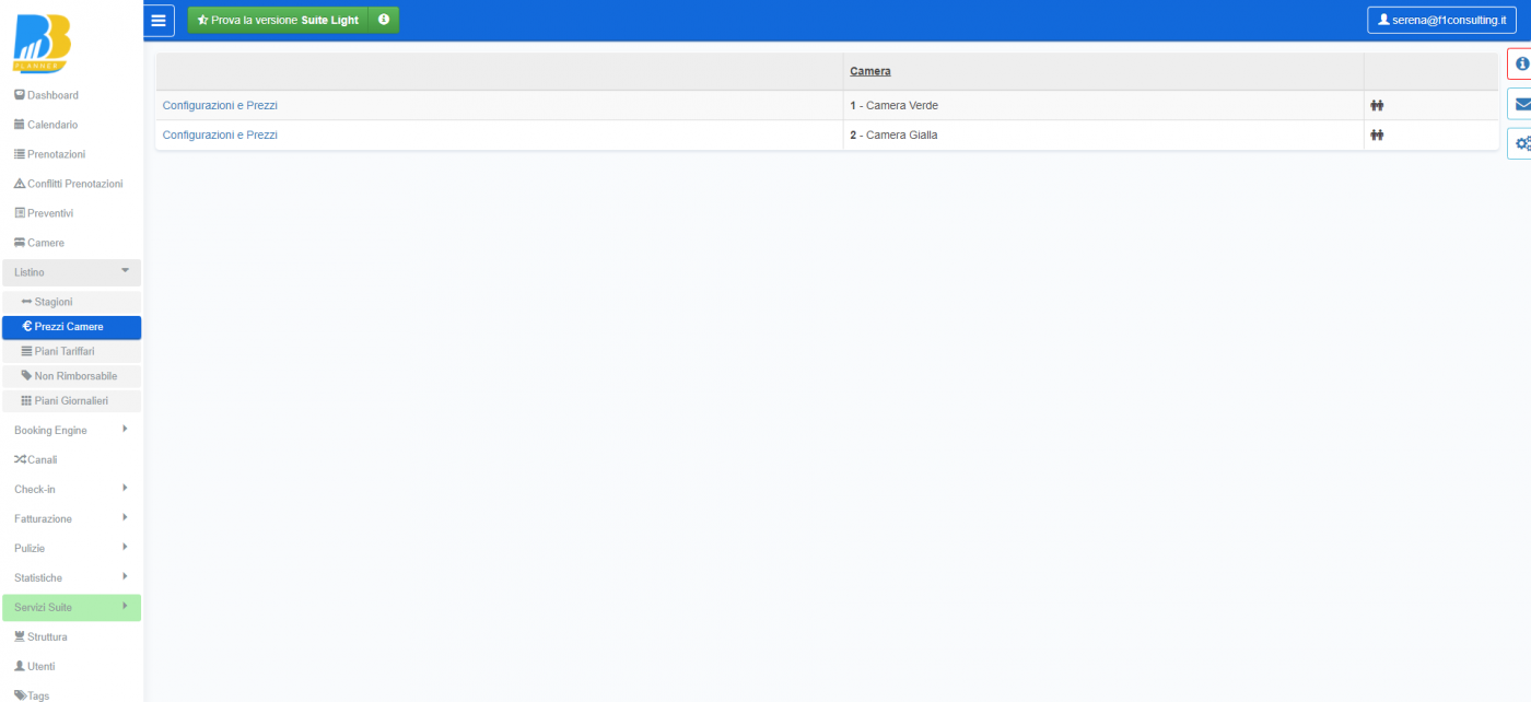 BBPlanner – Gestionale Web B&B Calendario