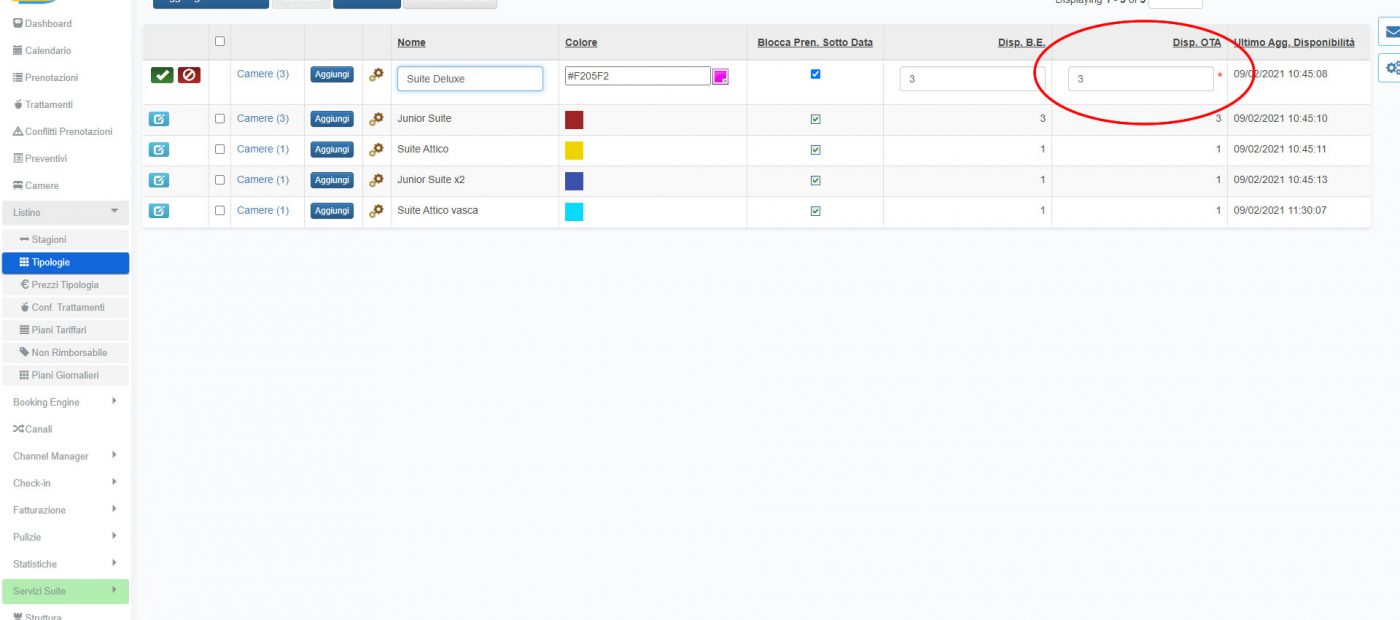 BBPlanner – Gestionale Web B&B Calendario
