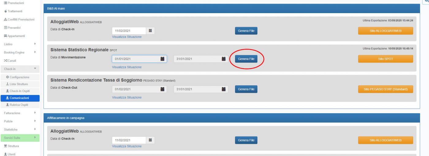 BBPlanner – Gestionale Web B&B Calendario
