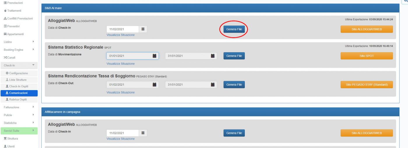BBPlanner – Gestionale Web B&B Calendario