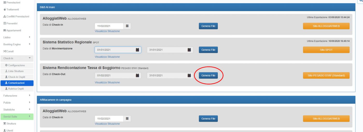 BBPlanner – Gestionale Web B&B Calendario