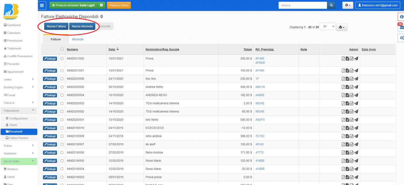 BBPlanner – Gestionale Web B&B Calendario