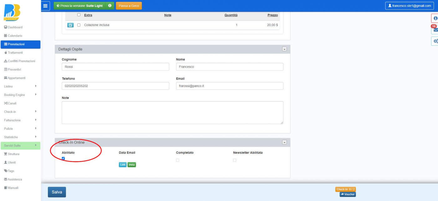 BBPlanner – Gestionale Web B&B Calendario
