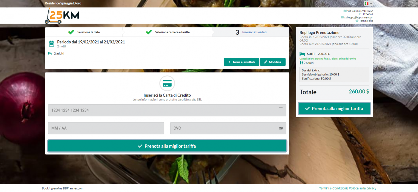 BBPlanner – Gestionale Web B&B Calendario