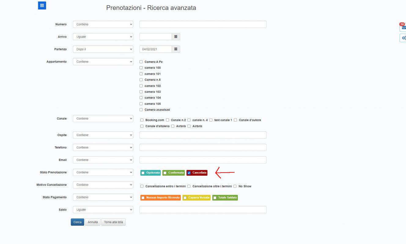 BBPlanner – Gestionale Web B&B Calendario