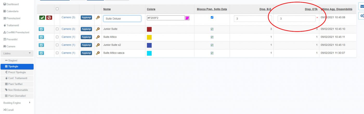 BBPlanner – Gestionale Web B&B Calendario