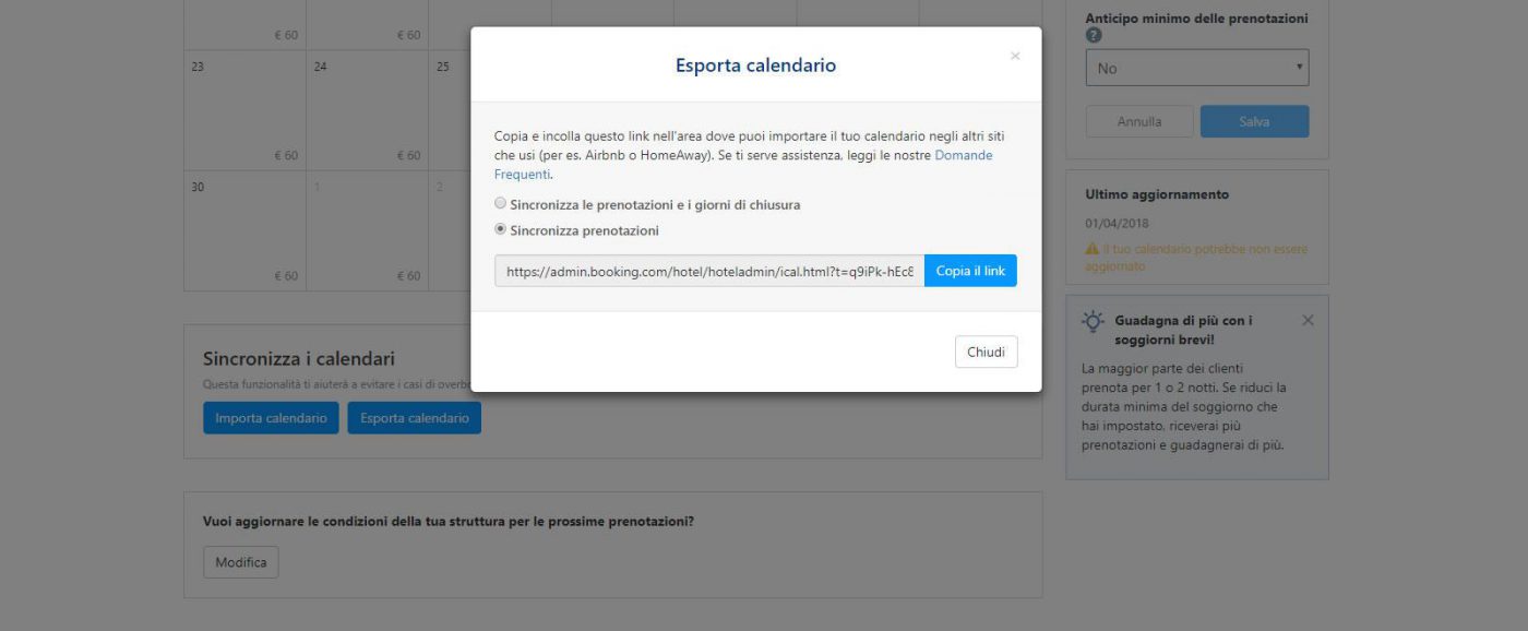 BBPlanner – Gestionale Web B&B Calendario